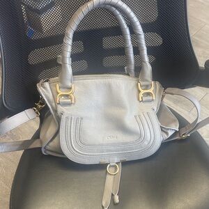 Gray Leather Women's Bag